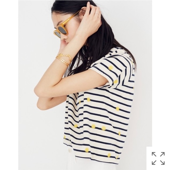 Madewell Tops - NWT Madewell embroidered sun setlist boxy top